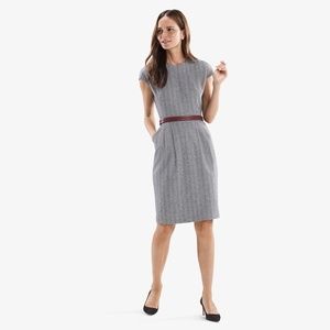 MM Lafleur Masha Dress Italian Jacquard Black and White Size 10